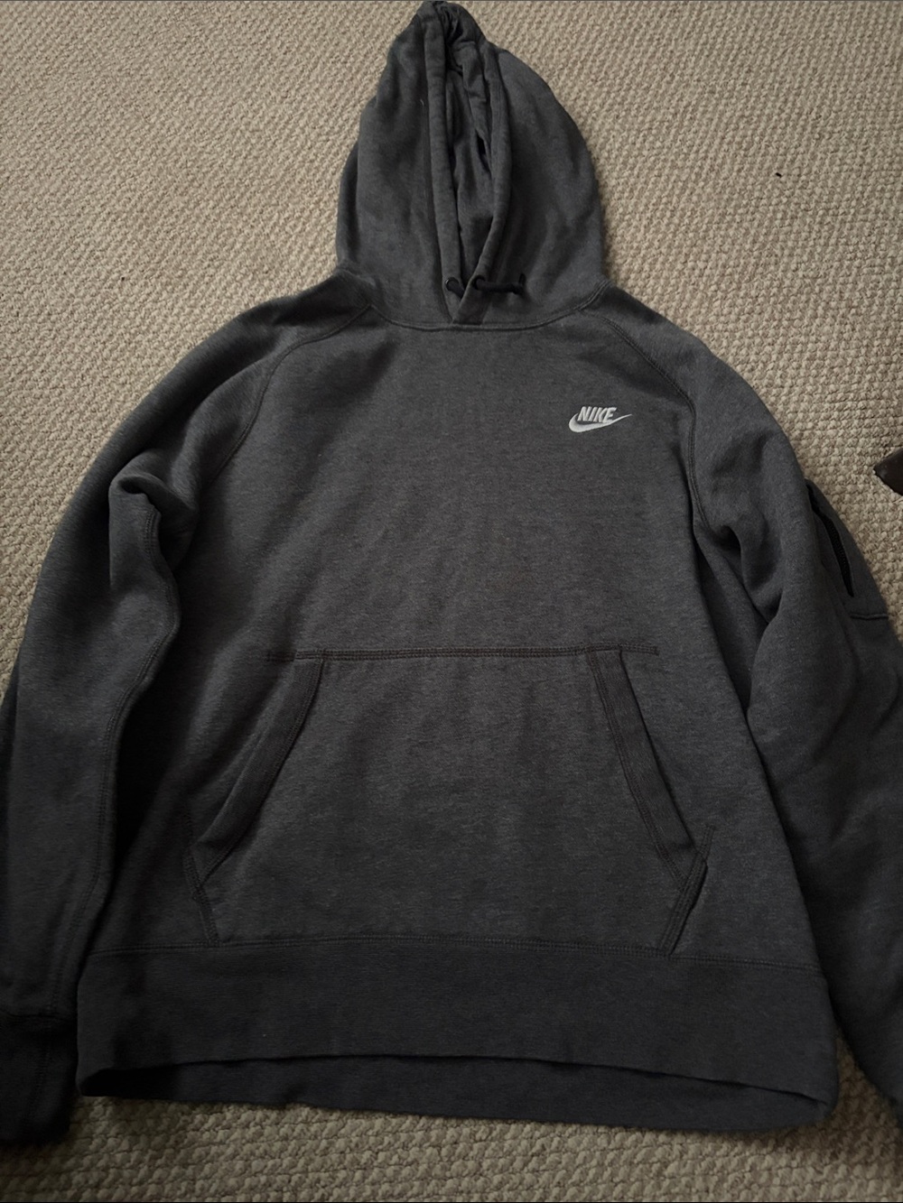 Nike Charcoal Gray Pullover Hoodie